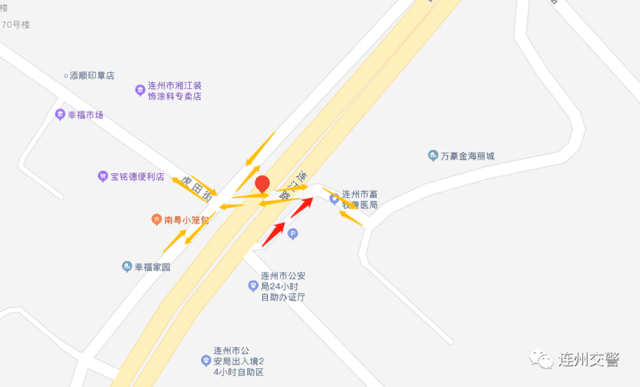 (金海丽城隧道单行线示意图) (金海丽城隧道单行线示意图)