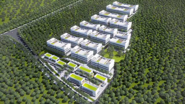 连州市现代食品产销研创新综合体效果图。