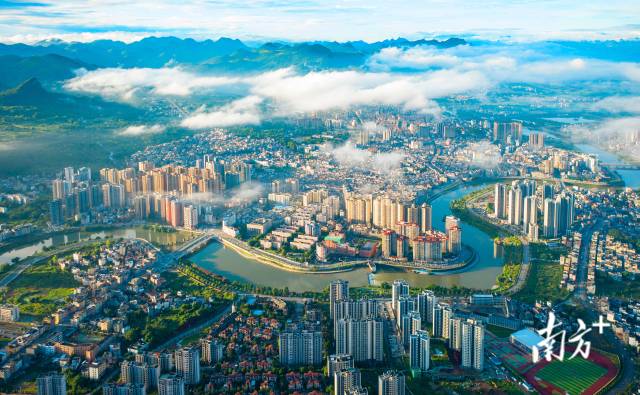 航拍连州城。黄慧诚 摄