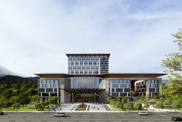 连州市新城区中医院配套建设项目效果图。通讯员 供图
